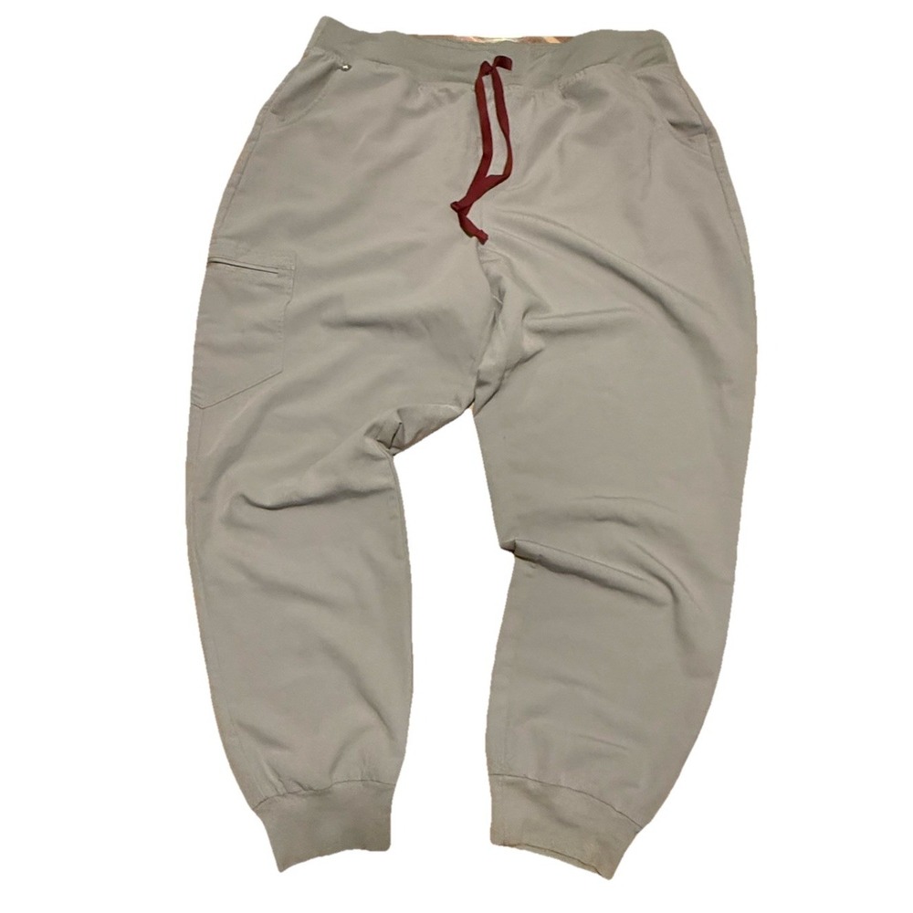Figs Technical Collection Elastic Waist Cargo Joggers Men's XXL Grey
